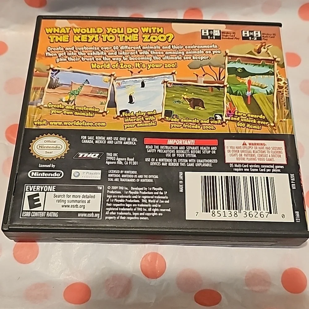 Nintendo DS World Of Zoo